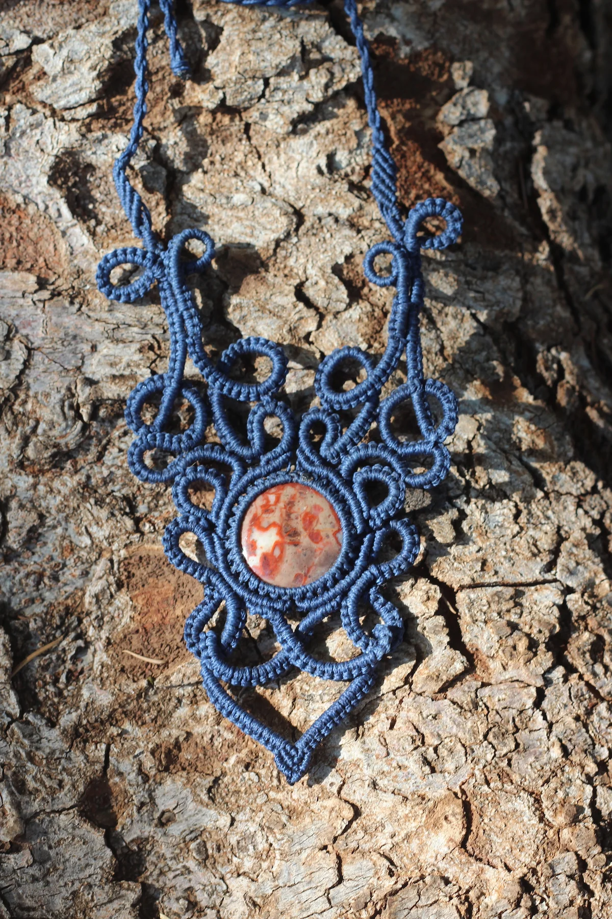 Lakshmi Lace Macrame Statement Necklace — The Meraki Mint
